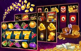 Ilustrasi platform hiburan digital berwarna neon ungu dengan berbagai akses olahraga dan kasino